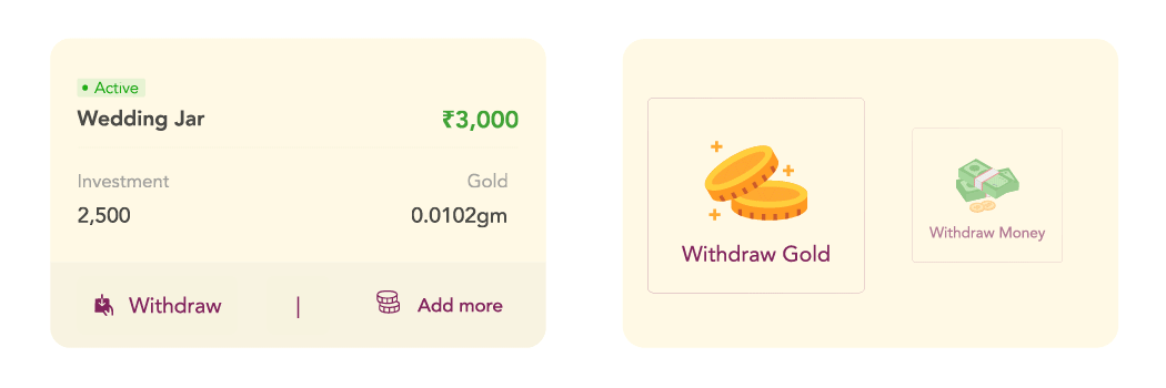 Withdraw Anytime